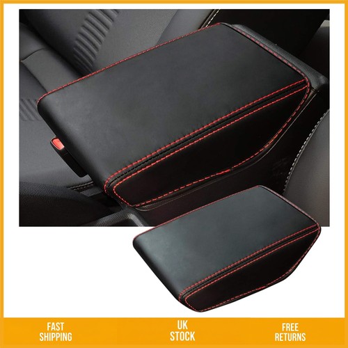 Leatherette car armrest cover - leatherette,