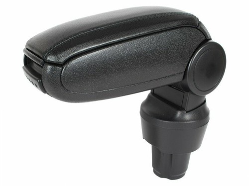 Center armrest leather - center, black